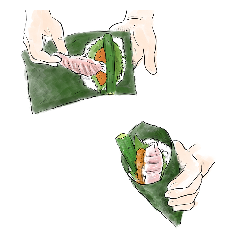 手巻き寿司メニューイラスト イラストレーターふくいかつひこポートフォリオサイト